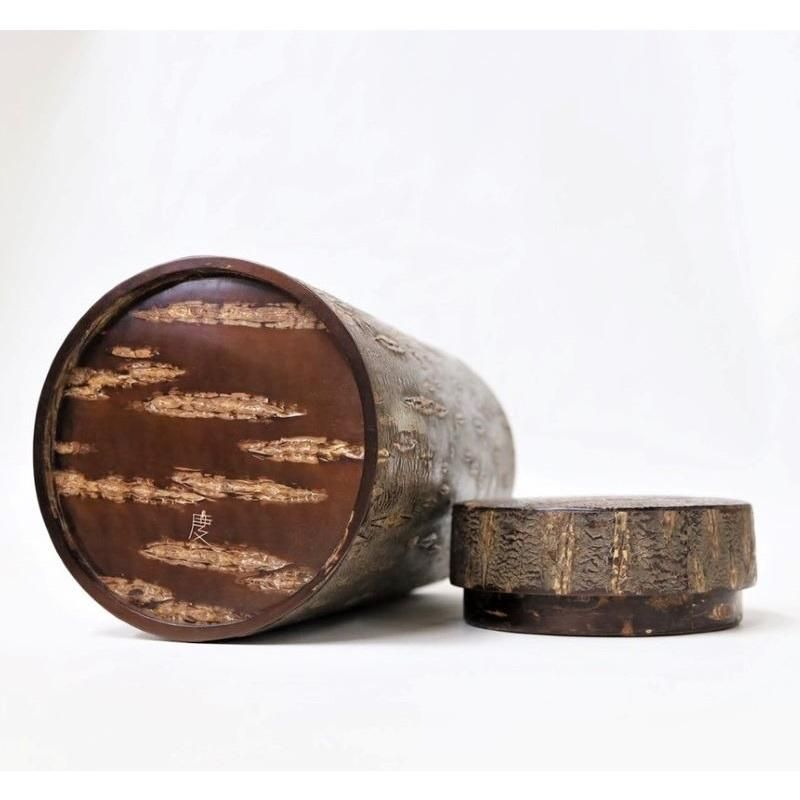 Cherry Bark Art Coffee Container - Marble coffee container