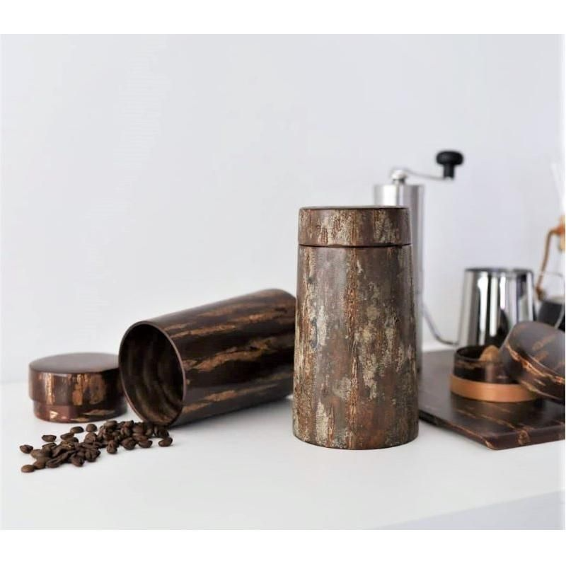 Cherry Bark Art Coffee Container - Marble coffee container