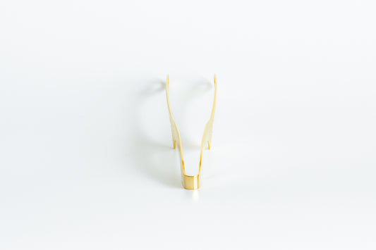 Senbudō Yakiniku Tongs with Stand Gold Large