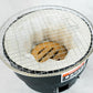 Mikawayaki Shichirin Juju with Stand and Barbecue Net Stopper white