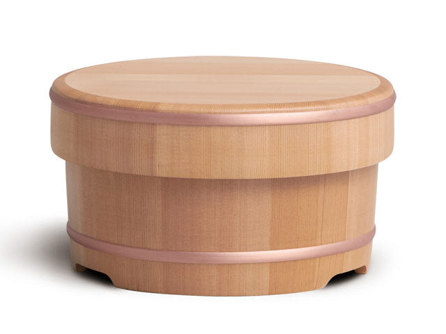 Sawara Ohitsu (round wooden container for cooked rice)