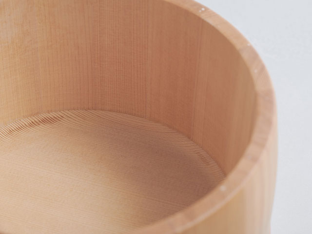 Sawara Ohitsu (round wooden container for cooked rice)