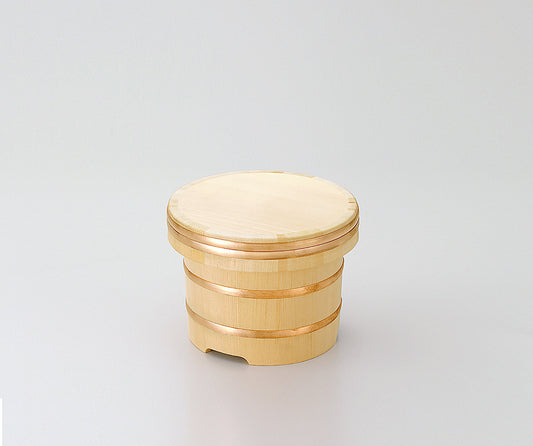 Kiso Sawara Kobitsu (Small round wooden container for cooked rice)