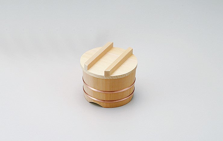 Sawara Edo Kobitsu (Small round wooden container for cooked rice)