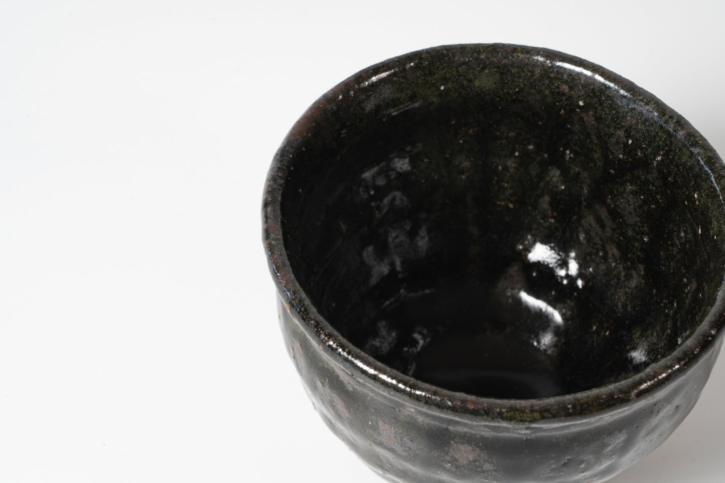 Kumidashi cup Kuro Haiyu (black ash glaze)