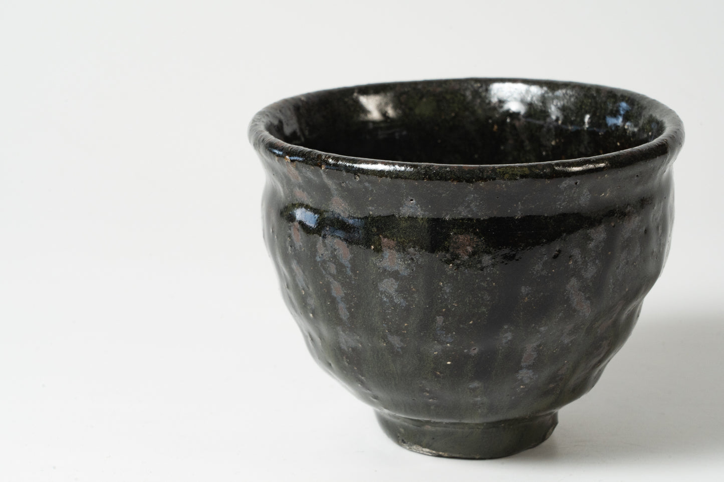 Kumidashi cup Kuro Haiyu (black ash glaze)