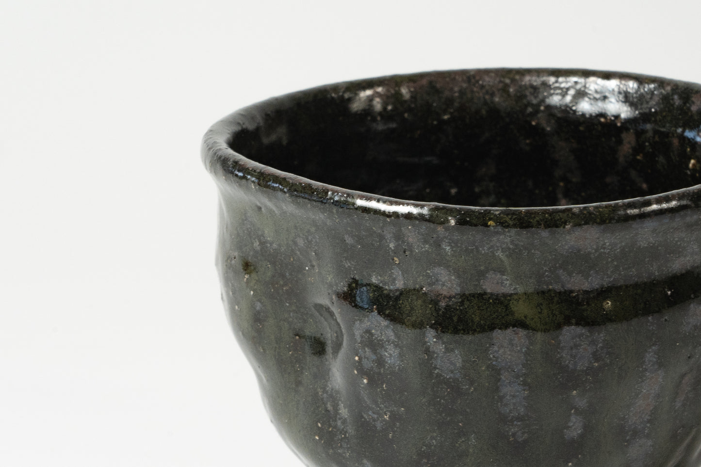 Kumidashi cup Kuro Haiyu (black ash glaze)