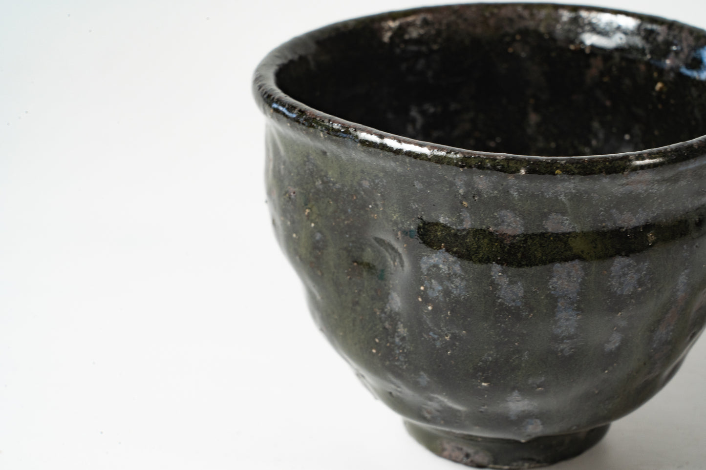 Kumidashi cup Kuro Haiyu (black ash glaze)