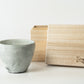 Kumidashi cup Kohiki Haiyu (white slip glaze & ash glaze)