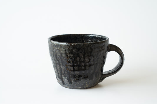 Low Mug Kuro Haiyu (black ash glaze)