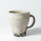 Tall Mug Kohiki Haiyu (white slip glaze & ash glaze)