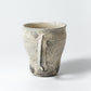 Tall Mug Kohiki Haiyu (white slip glaze & ash glaze)