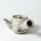 Low Teapot  Kohiki Haiyu (white slip glaze & ash glaze)