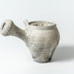 Tall Teapot Kohiki Haiyu (white slip glaze & ash glaze)