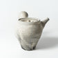 Tall Teapot Kohiki Haiyu (white slip glaze & ash glaze)