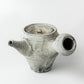 Tall Teapot & cup set Kohiki Haiyu (white slip glaze & ash glaze)