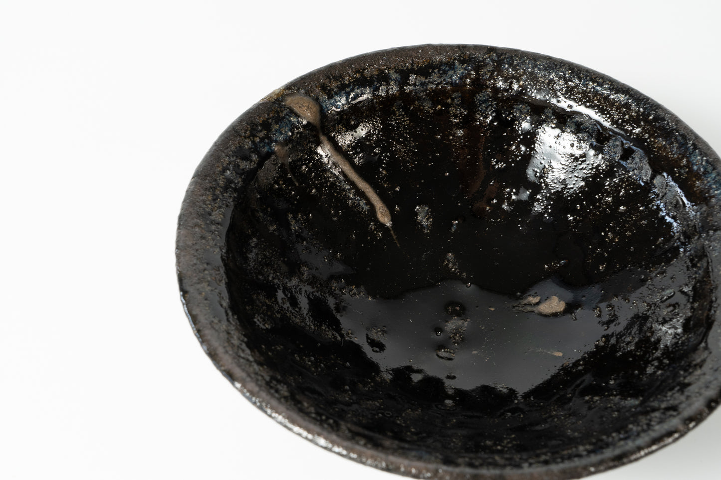 Asabachi Bowl Large Kuro Haiyu (black ash glaze)