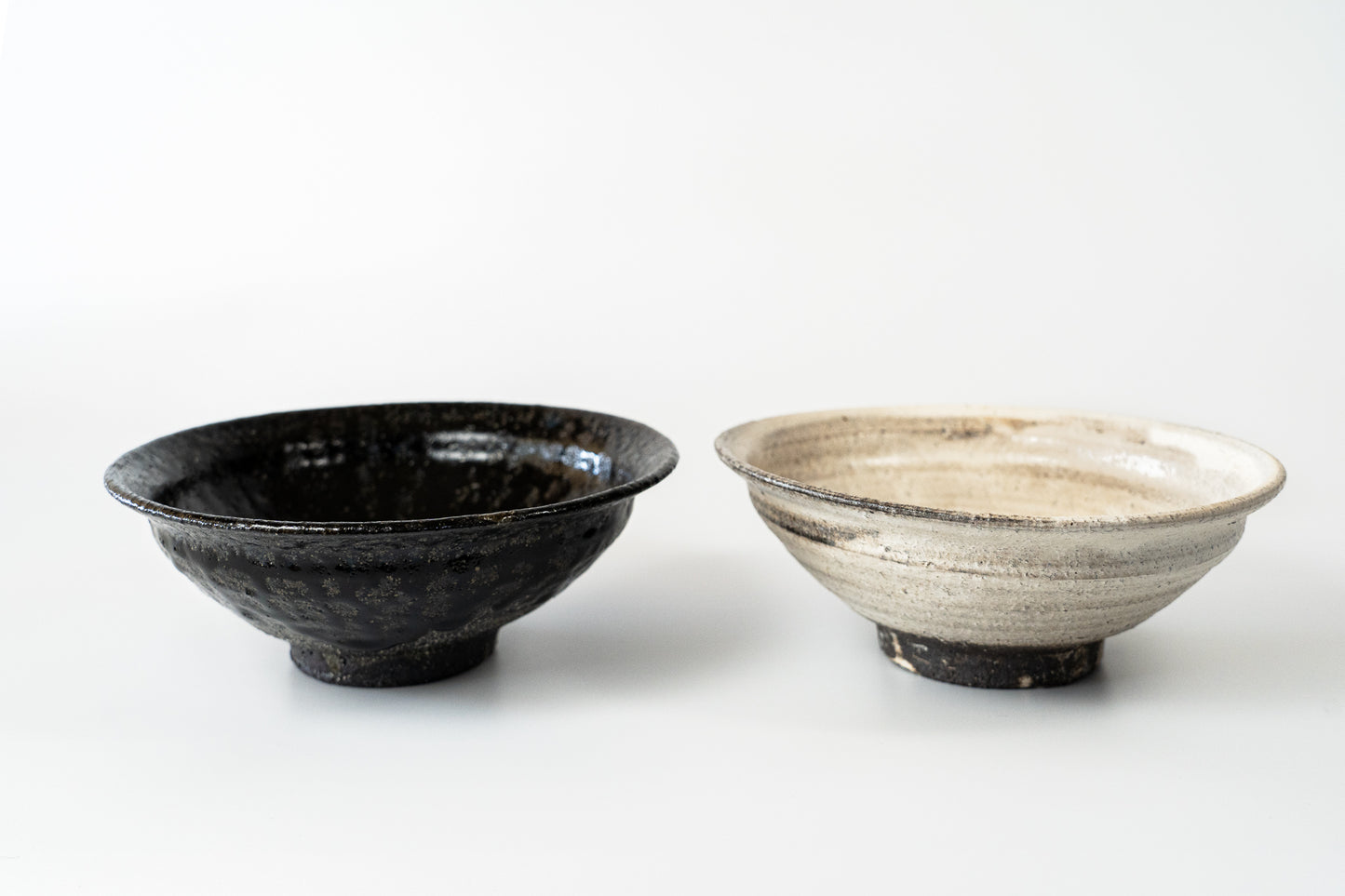 Asabachi Bowl Medium Kuro Haiyu (black ash glaze)