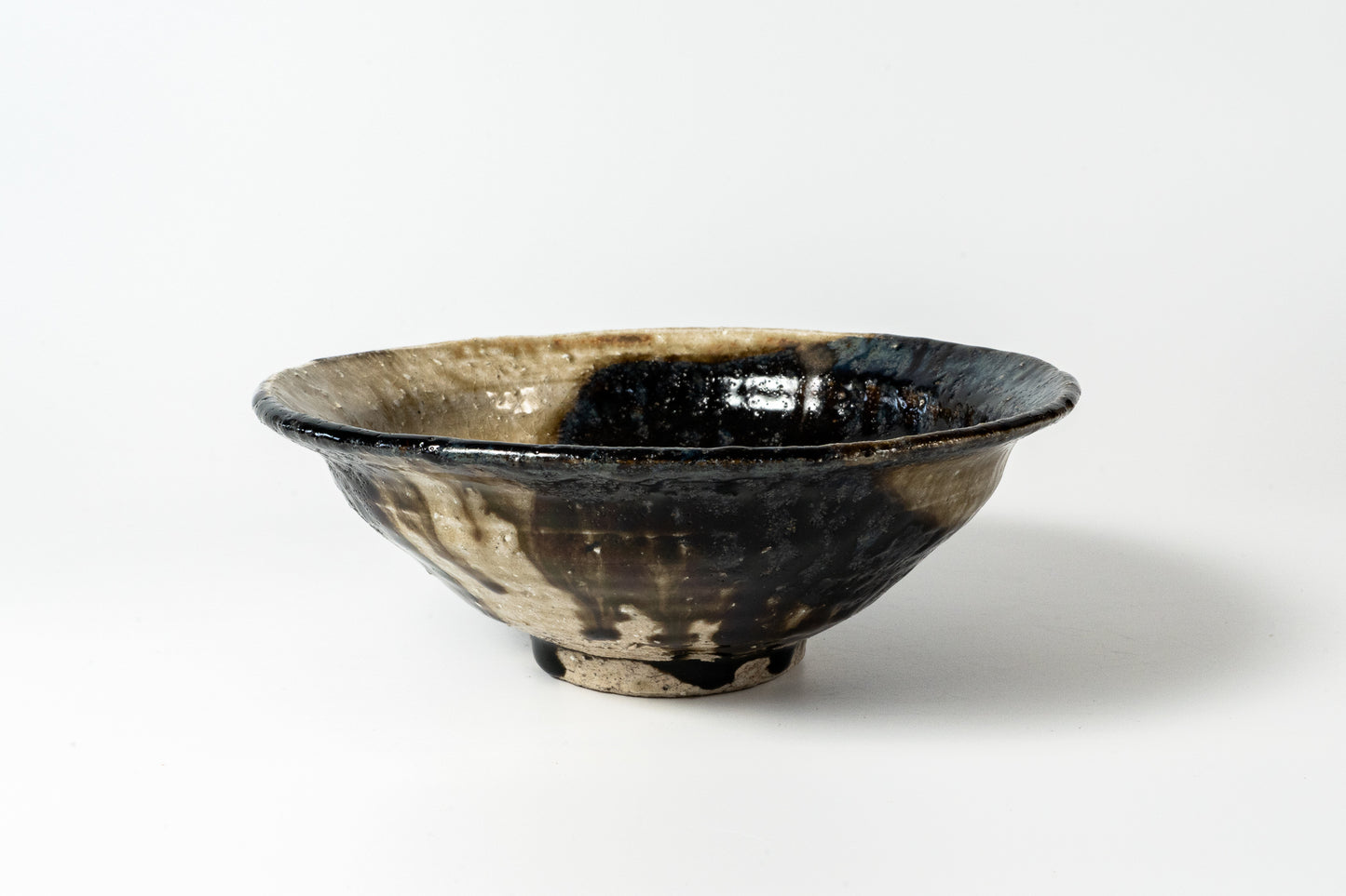 Asabachi Bowl Large Tessaiyu (iron glaze)