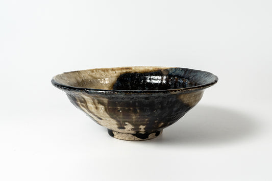 Asabachi Bowl Small Tessaiyu (iron glaze)