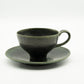 Coffee Cup & Saucer Green