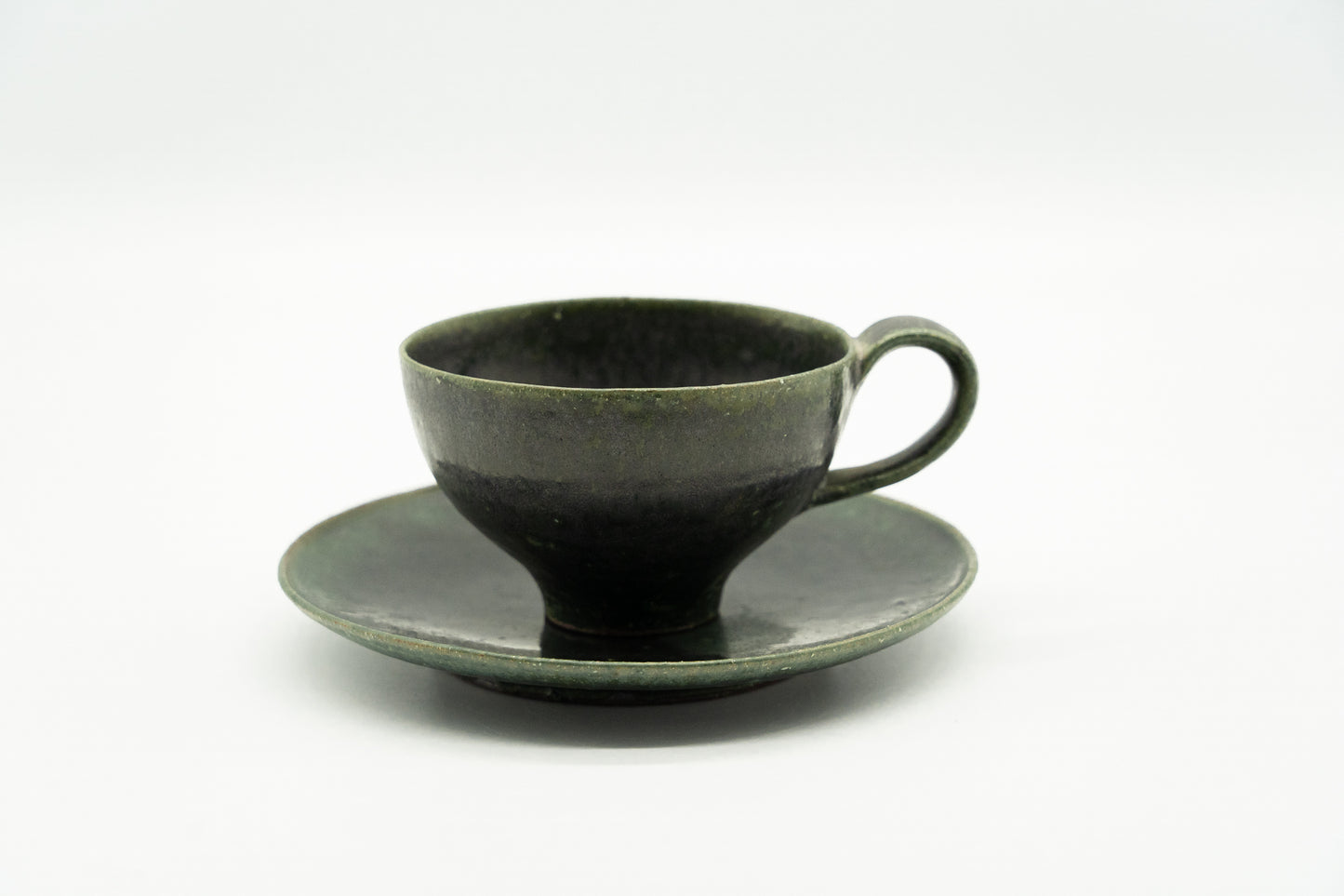 Coffee Cup & Saucer Green