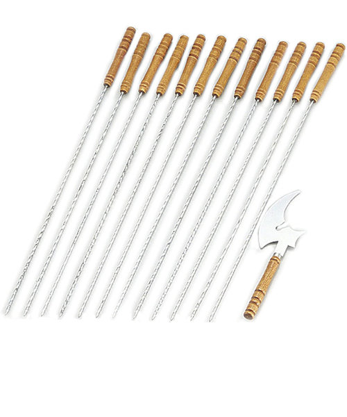 BBQ Skewers Set with Meat Remover