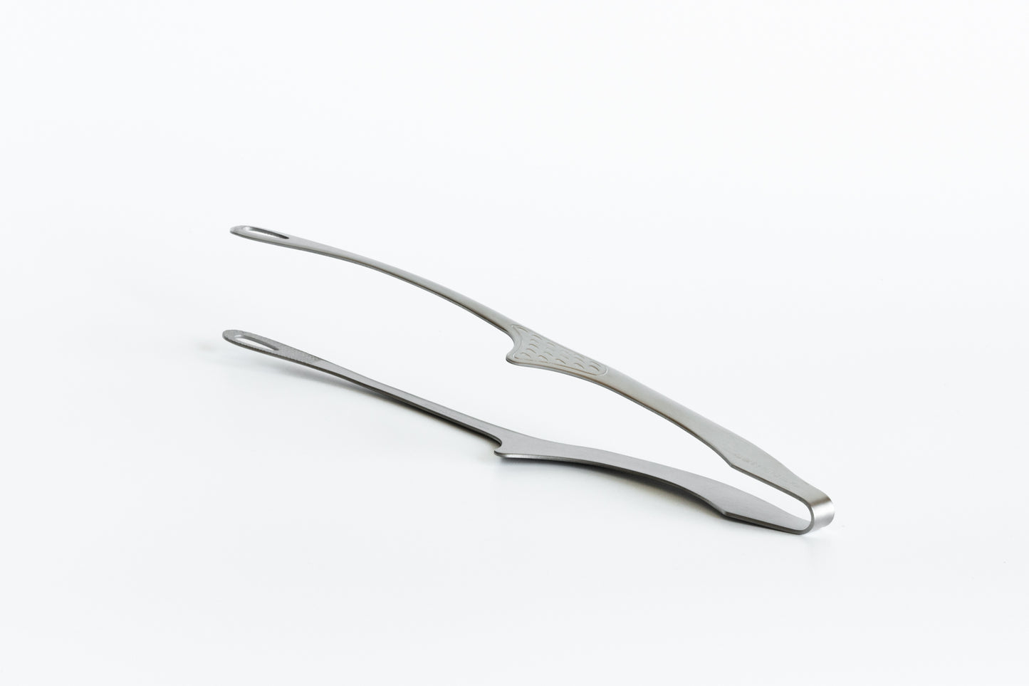 Senbudō Yakiniku Tongs with Stand Silver Medium