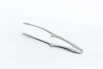Senbudō Yakiniku Tongs with Stand Silver Large